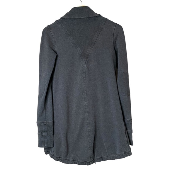 LULULEMON Gratitude Wrap Long Line French Terry Cotton Loose Fit Jacket Sz 4 - Picture 5 of 11